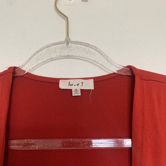 [LOVE J] Blood-Orange Women Cardagin,-Size Medium - Picture 3 of 4